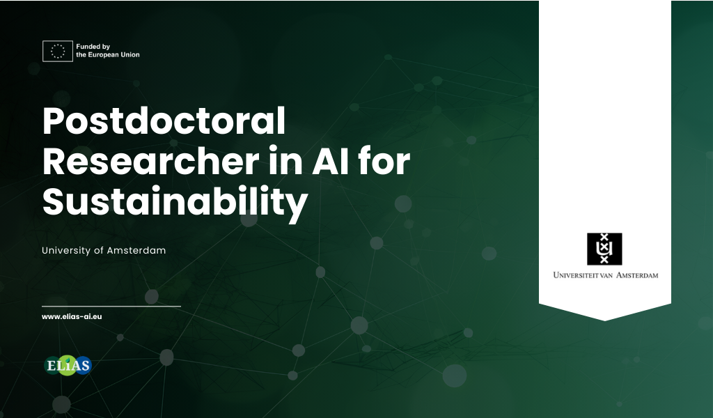 #Opportunity: Postdoctoral Researcher in AI for Sustainability – University of Amsterdam (UvA)