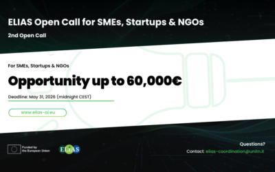 ELIAS Open Call for SMEs, Startups & NGOs