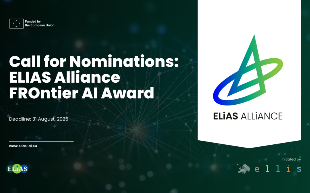 Call for Nominations: ELIAS Alliance FROntier AI Award