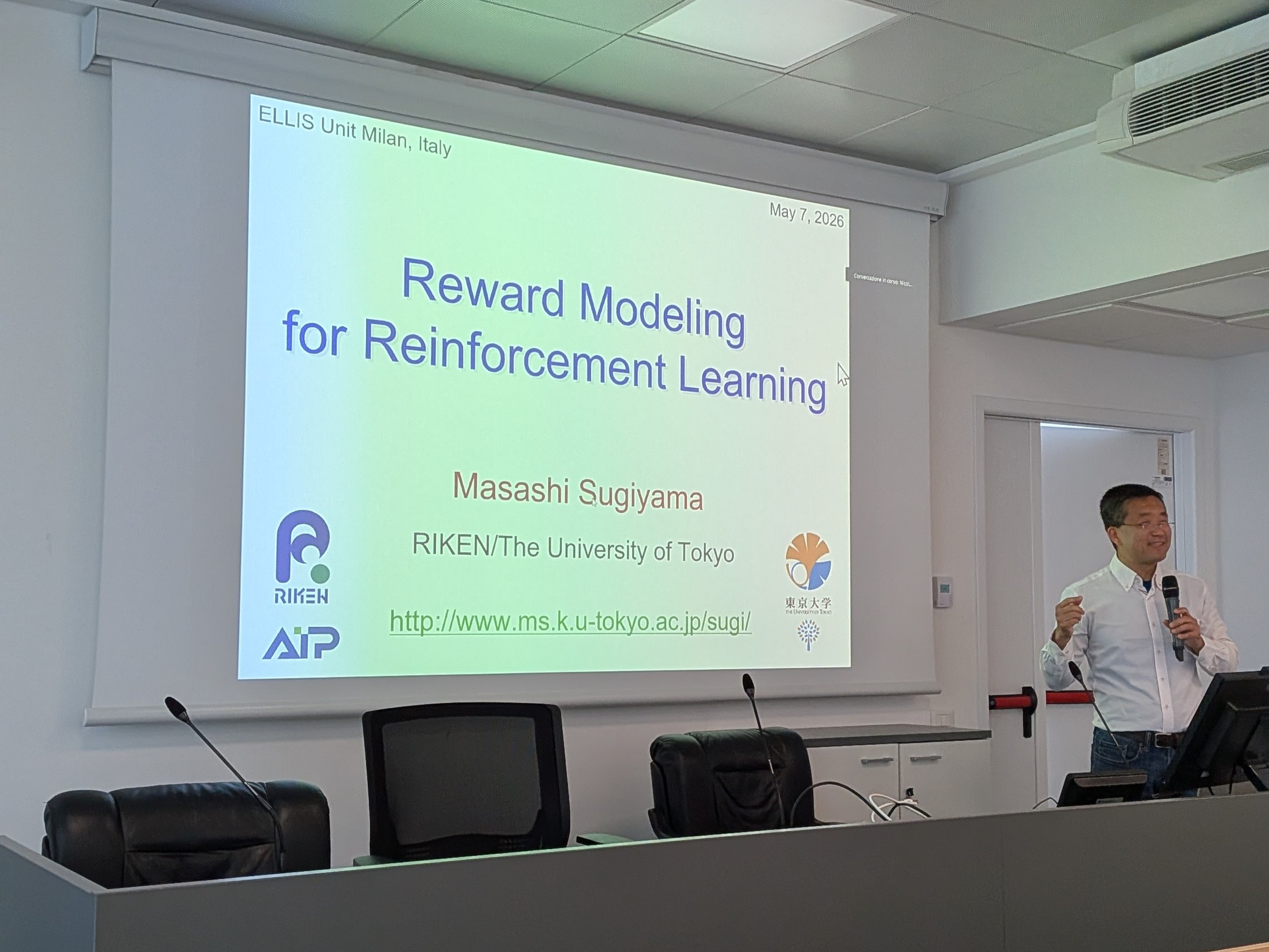 ELLIS Milan + RIKEN AIP Joint ELIAS Workshop (1) ELLIS Milan + RIKEN AIP Joint ELIAS Workshop