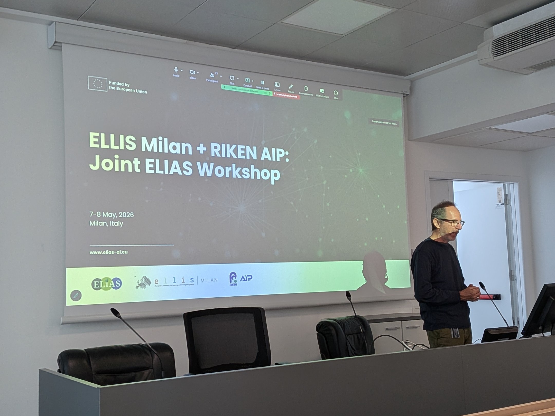 ELLIS Milan + RIKEN AIP Joint ELIAS Workshop (2) ELLIS Milan + RIKEN AIP Joint ELIAS Workshop