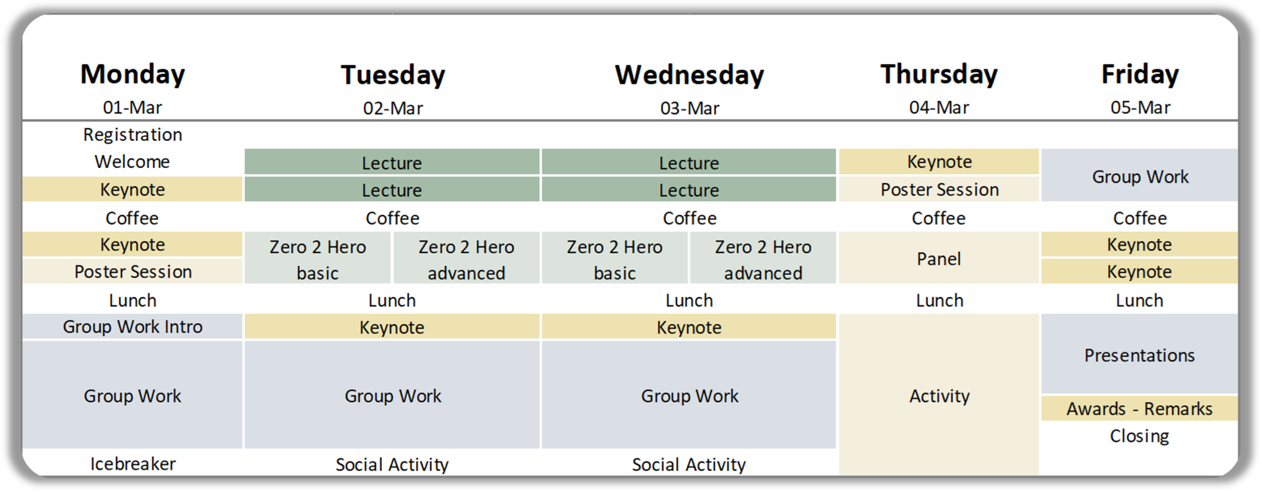 ELLIS Winter School 2027 Schedule & Programme